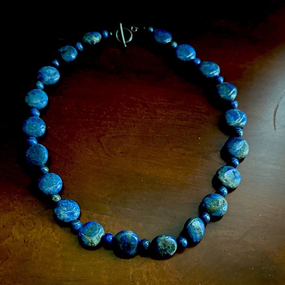 Blue Stone Beaded Necklace